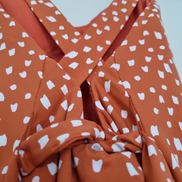 Roxy Tropical Oasis Knotted One Piece Women's size XS - Picture 7 of 9